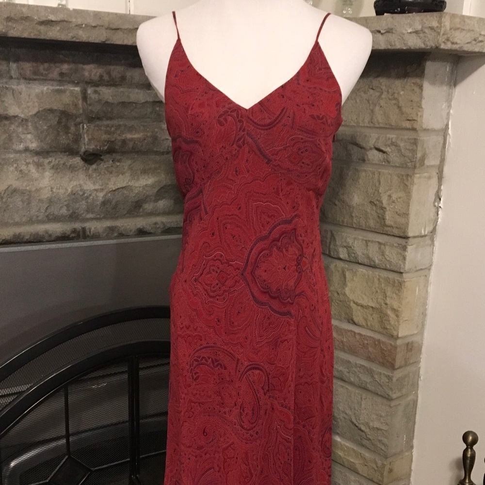👗 Ann Taylor Dress Size 4 Spaghetti Strap Silk 👗